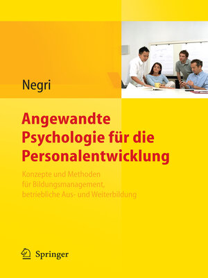 cover image of Angewandte Psychologie für die Personalentwicklung. Konzepte und Methoden für Bildungsmanagement, betriebliche Aus- und Weiterbildung